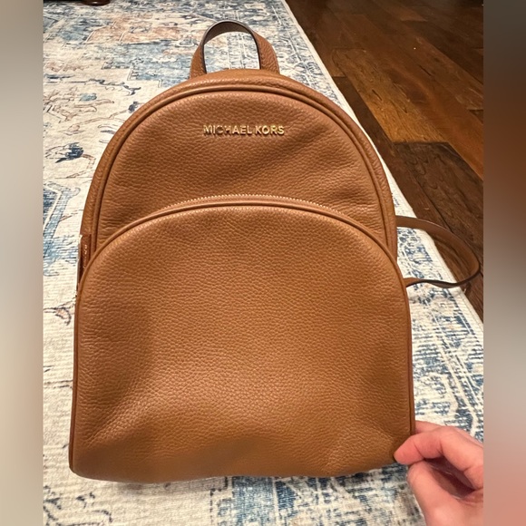 Michael Kors Brown Leather Backpack - Picture 1 of 10